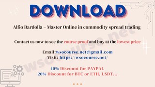 [WSOCOURSE.NET] Alfio Bardolla – Master Online in commodity spread trading