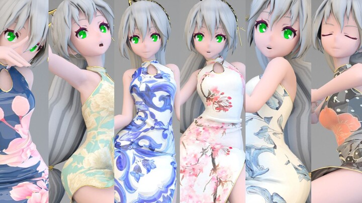 【布料解算|MMD|洛天依|服装配布|60FPS|纵享丝滑|魔法换装】❤天依蹦迪❤天下无敌❤