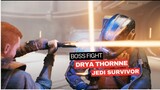 Boss Fight Drya Thornne  #jedisurvivor #shortvideo #gaming  #xboxseris #starwars  #120fps