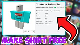 Roblox How to Make Your Own Shirt - (FREE NO PREMIUM) 2021