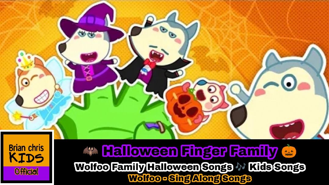 🦇 Halloween Finger Family 🎃 Wolfoo Family Halloween Songs