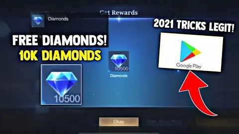 10K DIAMONDS SUPER FAST AND FREE USING PLAY STORE! LEGIT!! | MOBILE LEGENDS 2021