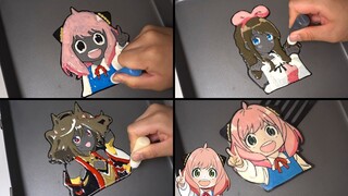 Girl Characters Pancake Art - Kitasan Black, Kizuna AI, Anya Forger