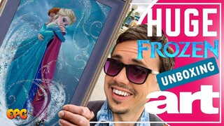 Frozen Disney Fine Art Painting UNBOXING! Just in Time for Frozen 2 Teaser!