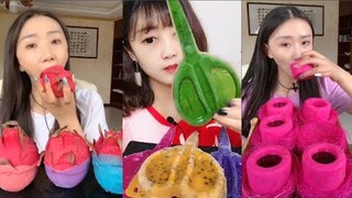 Thánh Ăn Đá Ăn Đá Lạnh Màu Sắc Hình Dạng Bất Thường Thú Vị - ASMR Ice Crunchy Eating sound#182