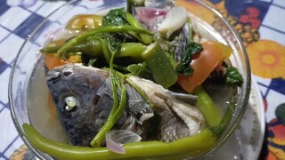 Sinigang na tilapia na may kangkong#madaling lutuin