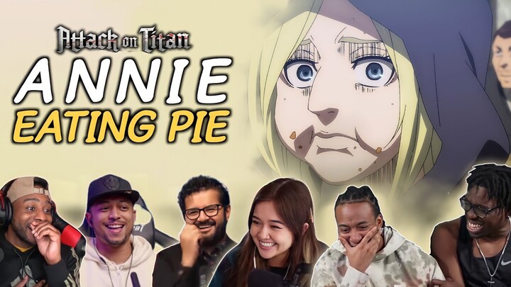 Fans Reaction to Annie Eating Pie | Attack On Titan S4 Ep 24 Reaction Compilation