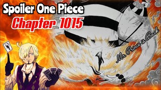 SPOILER ONE PIECE 1015 - THE TIME FOR SANJI "KARTU TRUF SHP" | SANJI VS QUEEN | SPOILER OP 1015