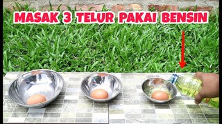 NGERI!.. Memasak TELUR Menggunakan Cairan BENSIN #experiment