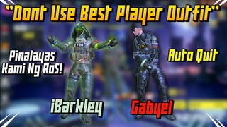 Warning : Don't Use Best Player Outfit!"Auto Quit"(Rules of Survival)