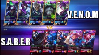 S.A.B.E.R VS V.E.N.O.M SQUAD SKIN FUN GAMEPLAY