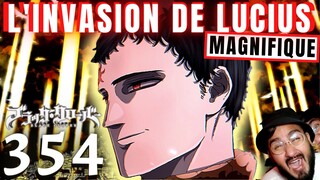 PREMIER MORT ! LES PALADINS ACIER ET MORGEN, QUEL DÉMON ? LUCIUS  ☘️ BLACK CLOVER 354 - REVIEW MANGA