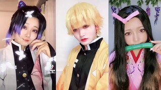 [メイク] 鬼滅の刃コスプレ Cosplay Kimetsu no Yaiba   Kami Tik Tok#211