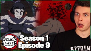 THE TEMARI AND ARROW DEMON!! | Demon Slayer REACTION Season 1 Episode 9