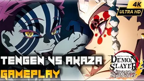 Demon Slayer -Kimetsu no Yaiba- The Hinokami Chronicles-Tengen vs Akaza Gameplay