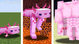 [Game]Axolotl can be upgraded to human-shaped guard in Minecraft