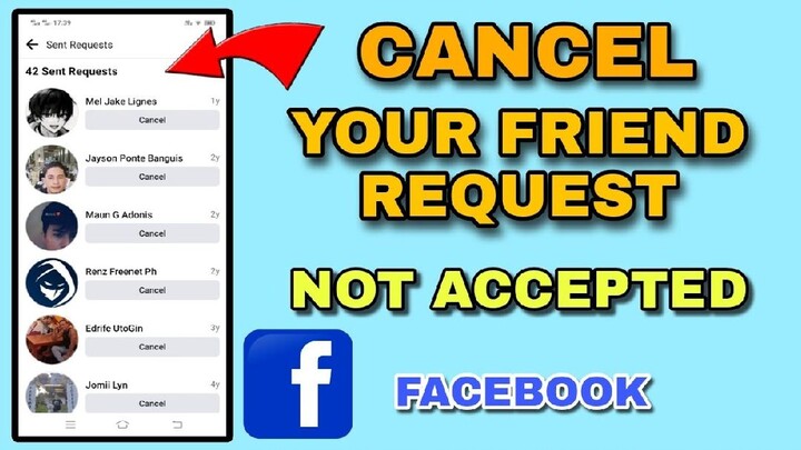 PAANO MAKITA AT E CANCEL ANG FRIEND REQUEST MO | JOVTV