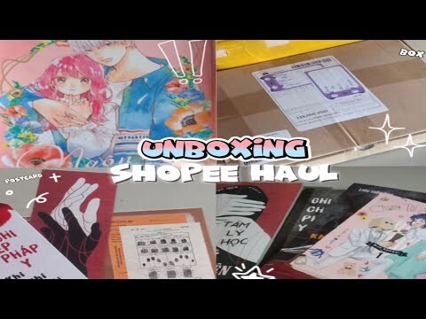 🖇️UNBOXING SHOPEE║UNBOXING MANGA NGÔN NGỮ YÊU THƯƠNG VÀ NHIỀU SÁCH ĐẾN TỪ AZ 💸✨