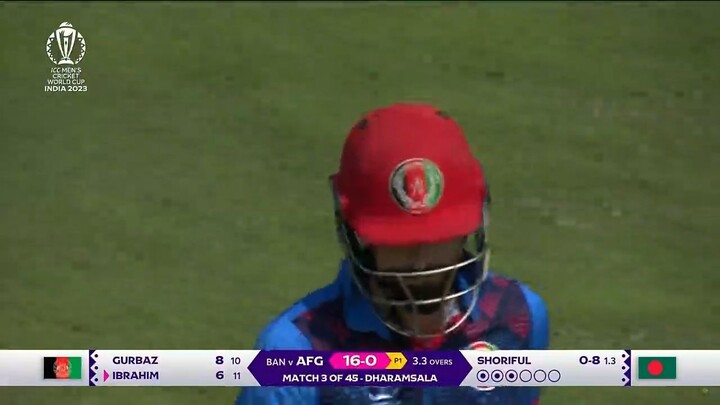 ICC CWC 2023 Cricket Replay, M3 BAN vs AFG