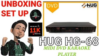 UNBOXING |  SET UP HUG HG-68 DVD PLAYER | MIDI KARAOKE PLAYER