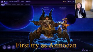 Progressing in HOTS | Fist try as Azmodan