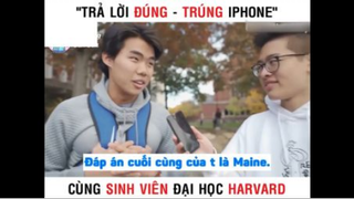 Trả lời đúng - Trúng iphone #giaitri