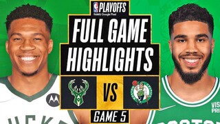 BUCKS vs CELTICS FULL GAME 5 HIGHLIGHTS | 2022 NBA Playoffs Highlights Bucks vs Celtics NBA 2K22