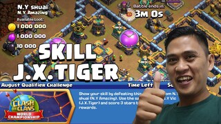 TANTANGAN AGUSTUS, SKILL PEMENANG J.X TIGER  COC INDONESIA