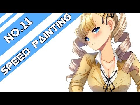 " Twintail Tsundere " Anime digital speed paint Medibang illustration NO.11