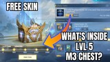 Free M3 Skin Chest | What's Inside Lvl 5 Chest | MLBB