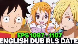 ONE PIECE EPISODE 1097 TO 1107 RELEASE DATE - [Situation]