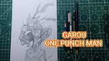 Cara Menggambar Karakter Garou Anime One Punch Man Dengan Pensil