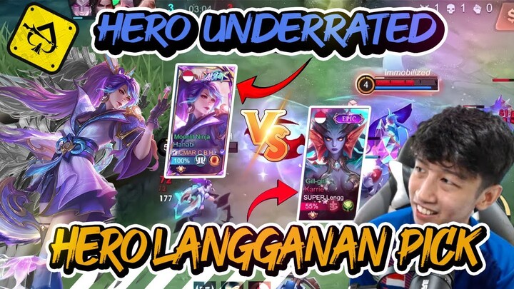 HANABI MELAWAN MARKSMAN LANGGANAN PICK SKRG, KARRIE BIKIN TANK TAPI SAKITAN DAMAGE DIA