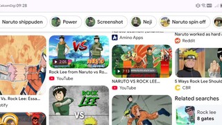 naruto vs rock lee