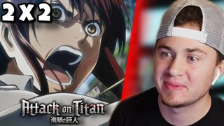 Average guy reacts to Attack on Titan 2x2 (REACTION)