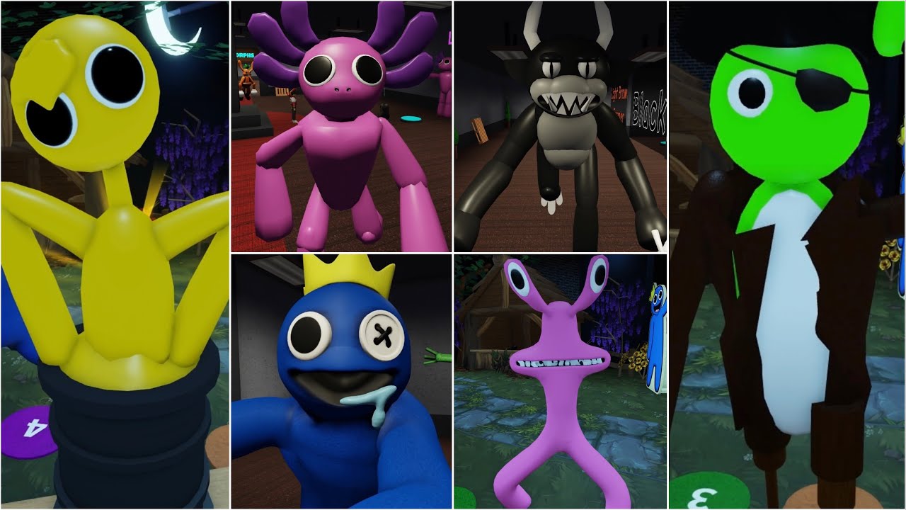 All Purple in Rainbow Friends: Chapter 2 Concept Morphs Roblox 