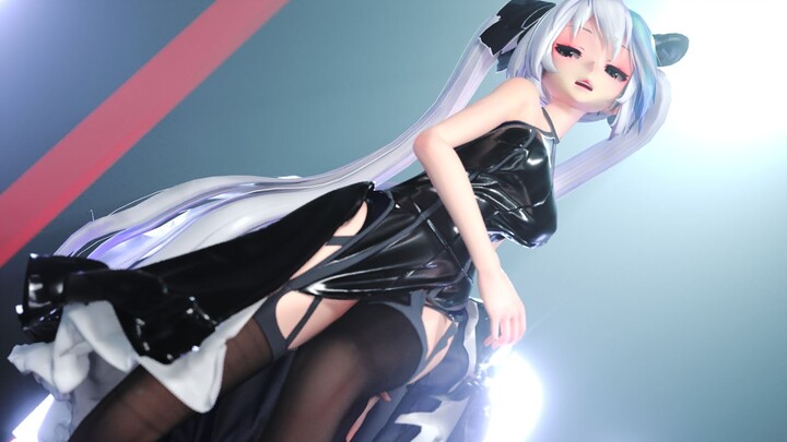 [MMD]Hatsune Miku's dancing in sexy black suit