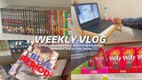 weekly vlog : manga unboxing + haul, organizing my manga collection, day in my life, anime !