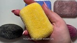 This hard soap is so furry after scraping it. It feels amazing~