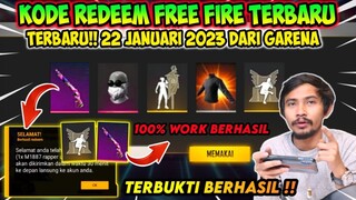 KODE REDEEM FREE FIRE TERBARU 2023 HARI INI 22 JANUARI