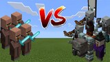 Villagers vs Raid - Minecraft PE / Bedrock