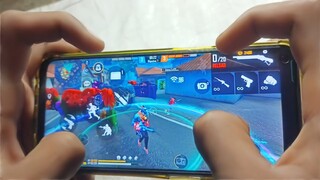 Realme narzo 20 pro free fire gameplay test 4 finger claw handcam @nonstopgaming #nonstopgaming