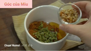 Thư giãn cùng món Hàn : Honey - filled Korea pancake 2 #videonauan