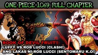 One piece 1069: full chapter | Luffy vs Rob lucci (Clash!) K.O si Sentomaru! Ang lakas ni Rob lucci