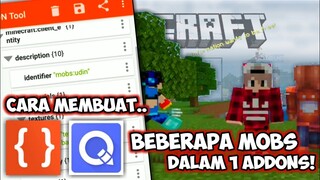 INI DIA! TUTORIAL CARA MEMBUAT BEBERAPA MOBS DALAM 1 ADDONS! MCPE 1.14/1.15 - BISA UNTUK SEMUA MOBS