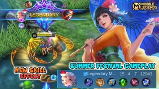 New Revamped Kagura Gameplay , Summer Festival Skin - Mobile Legends Bang Bang