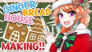 【BAKING】GINGER BREAD HOUSE CONSTRUCTION #kfp #キアライブ