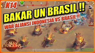 ALIANSI INDONESIA MEMBAKAR ALIANSI ASING BRASIL !! MVP VS UN CALL OF DRAGONS K14 !!