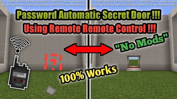 Cara Membuat Pintu Rahasia Otomatis Menggunakan Remot | How to make a secret door using a remote