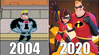 Evolution of The Incredibles Games [2004-2020]